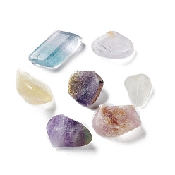 Fluorite Natural Fluorite Beads, Undrilled, Chips, 6~19x4~6x3~5mm, about 100g/bag