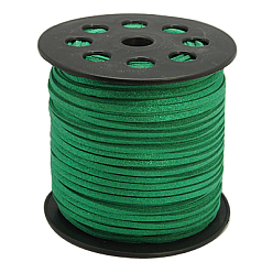 Sea Green Glitter Powder Faux Suede Cord, Faux Suede Lace, Sea Green, 3mm, 100yards/roll(300 feet/roll)