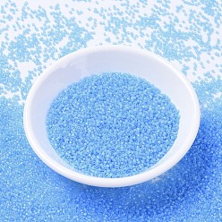 (DB1284) Matte Transparent Ocean Blue AB MIYUKI Delica Beads, Cylinder, Japanese Seed Beads, 11/0, (DB1284) Matte Transparent Ocean Blue AB, 1.3x1.6mm, Hole: 0.8mm, about 10000pcs/bag, 50g/bag