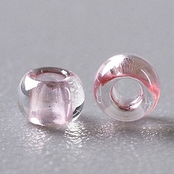 (289) Light French Rose Transparent Luster Toho perles de rocaille rondes, perles de rocaille japonais, (289) lustre transparent rose français clair, 11/0, 2.2mm, Trou: 0.8mm, environ5555 pcs / 50 g
