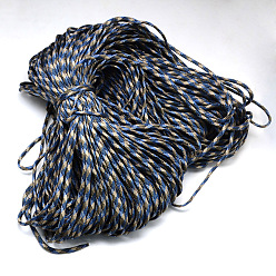 Royal Blue 7 Inner Cores Polyester & Spandex Cord Ropes, for Rope Bracelets Making, Royal Blue, 4mm, about 109.36 yards(100m)/bundle, 420~500g/bundle