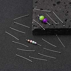 Stainless Steel Color 304 Stainless Steel Ball Head pins, Stainless Steel Color, 30x0.8mm, 20 Gauge, Head: 2mm