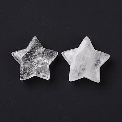 Pierre Mélangete Pierres gemmes naturelles, sans trou, étoiles, 24x25x8mm