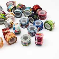 Mixed Color DIY Scrapbook, with Self Adhesive Tape, Mixed Color, 12mm, about 2.5m/roll, 100rolls/box, box: 115x88x89mm