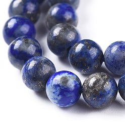 Lapis Lazuli Lapis-lazuli, brins de perles naturels , ronde, 6mm, Trou: 1mm, Environ 58 pcs/chapelet, 15.28 pouce (38.8 cm)