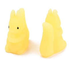 Yellow Squirrel Shape Stress Toy, Funny Fidget Sensory Toy, for Stress Anxiety Relief, Yellow, 29x20x37mm