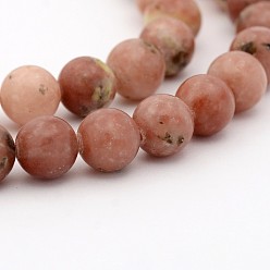 Other Jasper Natural Jasper Gemstone Round Bead Strand, 6mm, Hole: 1mm, about 68pcs/strand, 15.7 inch