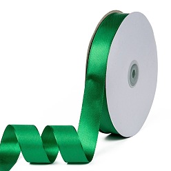 Зеленый лайм Однотонная атласная лента, для поделок из луков, подарки вечеринка свадебное украшение, зеленый лайм, 1 дюйм (25~26 мм), о 100yards / рулон (91.44 м / рулон)