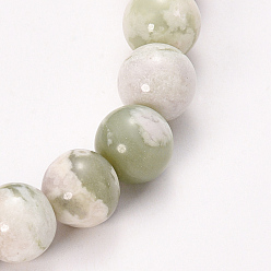 Peace Jade Natural Peace Jade Beaded Stretch Bracelets, Round, 2-1/8 inch(55mm), Bead: 10mm