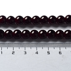 Coconut Brown Imitation Jade Glass Beads Strands, Spray Painted, Round, Coconut Brown, 8mm, Hole: 1.3~1.6mm, about 100pcs/strand, 31.4 inch