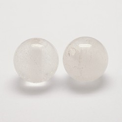 Quartz Crystal Natural Quartz Crystal Beads, Rock Crystal Beads, Round, 20mm, Hole: 3~4mm