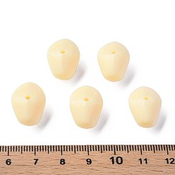 Pêche Perles acryliques opaques, nuggets, peachpuff, 12.5x18x13mm, Trou: 1.6mm, environ360 pcs / 500 g