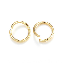 Real 24K Gold Plated 304 Stainless Steel Jump Rings, Open Jump Rings, Real 24k Gold Plated, 10x1.2mm