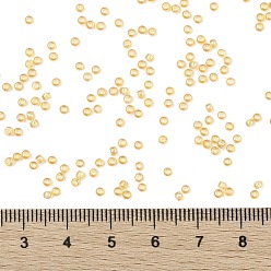 (162) Transparent AB Light Amber TOHO Round Seed Beads, Japanese Seed Beads, (162) Transparent AB Light Amber, 11/0, 2.2mm, Hole: 0.8mm, about 5555pcs/50g