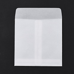 Clear Rectangle Translucent Parchment Paper Bags, for Gift Bags and Shopping Bags, Clear, 13.45cm, Bag: 110x110x0.3mm