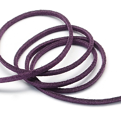 Purple Faux Suede Cords, Faux Suede Lace, Purple, 2.7x1.5mm, about 27.34 yards(25m)/roll