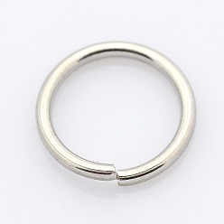 Stainless Steel Color 304 Stainless Steel Open Jump Rings, Stainless Steel Color, 5x0.6mm, 22 Gauge, Inner Diameter: 3.8mm