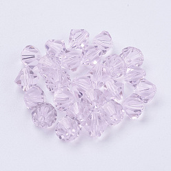 Violet Imitation Austrian Crystal Beads, Grade AAA, Faceted, Bicone, Violet, 8x8mm, Hole: 0.9~1mm