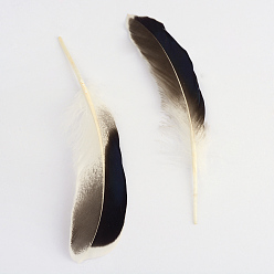 White Goose Feather Costume Accessories, Dyed, White, 104~140x20~31mm