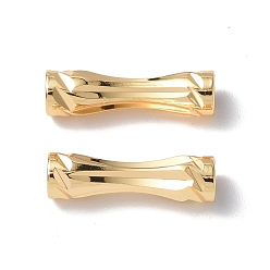 Real 18K Gold Plated Brass Tube Beads, Real 18K Gold Plated, 15x4mm, Hole: 3mm