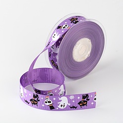 Средний Фиолетовый Grosgrain ленты для Хэллоуина, средне фиолетовый, 1 дюйм (26 мм), о 100yards / рулон (91.44 м / рулон)