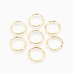 Antique Golden Tibetan Style Linking Rings, Circle Frames, Cadmium Free & Nickel Free & Lead Free, Antique Golden Color, 22x1.5mm, about 18.5mm inner diameter