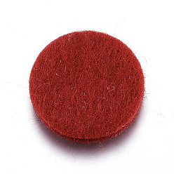 Красный Волоконные подушечки для духа, Салфетки, плоско-круглые, огнеупорный кирпич, 22x3 мм