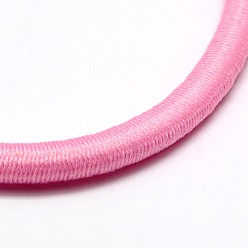 Pearl Pink Girl's Hair Accessories, Nylon Thread Elastic Fiber Hair Ties, Ponytail Holder, Pearl Pink, 44mm
