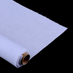 Blanc Feutre aiguille de broderie de tissu non tissé pour l'artisanat de bricolage, blanc, 450x1.2~1.5mm, environ 1 m / bibone 