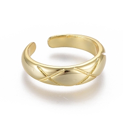 Golden Adjustable Brass Toe Rings, Open Cuff Rings, Open Rings, Golden, US Size 4 1/4(15mm)