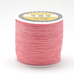 Light Salmon Nylon Thread, Chinese Knotting Cord, Light Salmon, 0.8mm, about 109.36 yards(100m)/roll