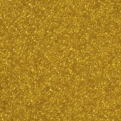 Желтый Бисер из стекла , прозрачный, круглые, желтые, 12/0, 2 мм, Отверстие: 1 мм, о 30000 бисер / фунт