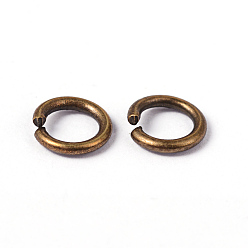 Antique Bronze Open Jump Rings Brass Jump Rings, Cadmium Free & Lead Free, Antique Bronze, 6x1mm, 18 Gauge, Inner Diameter: 4mm, about 4160pcs/500g