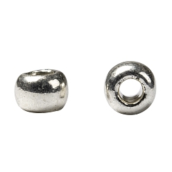(558) Silver Metallic TOHO Round Seed Beads, Japanese Seed Beads, (558) Silver Metallic, 11/0, 2.2mm, Hole: 0.8mm, about 1110pcs/bottle, 10g/bottle