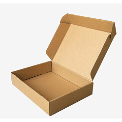 Tan Kraft Paper Folding Box, Corrugated Board Box, Postal Box, Tan, 36x30x6cm