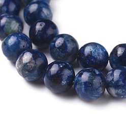 Kyanite Natural Kyanite/Cyanite/Disthene Beads Strands, Dyed, Round, 8mm, Hole: 1.2mm, about 50 pcs/Strand, 16.14 inch(41 cm)