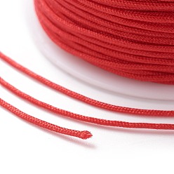Rouge Fil de nylon, matériel de bricolage pour la fabrication de bijoux, rouge, 1 mm, 100 mètres / rouleau