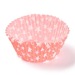 Star Cupcake Wrappers, DIY Baking Tool, Star Pattern, 67.5x29.5mm, about 95~100pcs/box