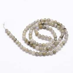 Labradorite Labradorite naturelle rangées de perles, ronde, 4mm, Trou: 1mm, Environ 96 pcs/chapelet, 14.9 pouces ~ 15.1 pouces