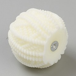 Белый Ароматерапевтические бездымные свечи в форме клубка пряжи, с коробкой, для свадьбы, вечеринка, Votives, масляные горелки и рождественские украшения, белые, 5.9x6.7 см