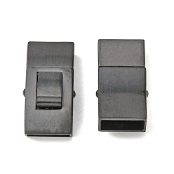 Electrophoresis Black Штыковые застежками из нержавеющей стали, прямоугольные, электрофорез черный, 304 мм, отверстие : 25x13 мм
