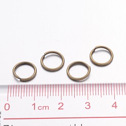Antique Bronze Open Jump Rings Brass Jump Rings, Cadmium Free & Lead Free, Antique Bronze, 10x1mm, 18 Gauge, Inner Diameter: 8mm, about 2600pcs/500g