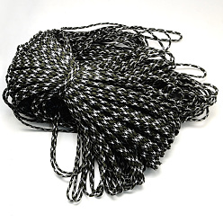 Dark Olive Green 7 Inner Cores Polyester & Spandex Cord Ropes, for Rope Bracelets Making, Dark Olive Green, 4mm, about 109.36 yards(100m)/bundle, 420~500g/bundle
