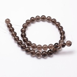 Camel Natural Obsidian Beads Strands, Round, Camel, 14mm, Hole: 1mm, about 28pcs/strand, 15.7 inch