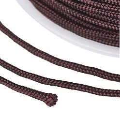 Coconut Brown Nylon Thread with One Nylon Thread inside, Stronger than NWIR-R006- Series, Coconut Brown, 1mm, about 153.1 yards(140m)/roll