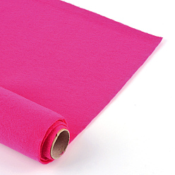 Fuchsia Non Woven Fabric Embroidery Needle Felt For DIY Crafts, Fuchsia, 450x1.2~1.5mm, about 1m/roll