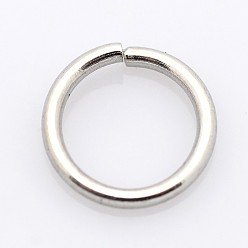 Stainless Steel Color 304 Stainless Steel Open Jump Rings, 20 Gauge, Stainless Steel Color, 5x0.8mm, Inner Diameter: 3.4mm