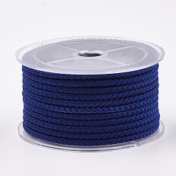 Bleu Foncé Cordes en fibre acrylique, bleu foncé, 3mm, environ 6.56 yards (6m)/rouleau