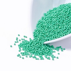 Medium Spring Green 12/0 Grade A Round Glass Seed Beads, Baking Paint, Medium Spring Green, 12/0, 2x1.5mm, Hole: 0.7mm, about 30000pcs/bag