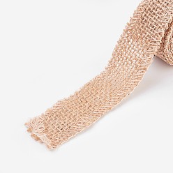 BurlyWood Linen Rolls, Jute Ribbons For Craft Making, BurlyWood, 2.5cm